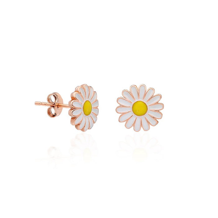 Heliophilia Silver TRDYL482 Pendientes de Plata de Ley 925 en Oro Rosa, Blanco y Amarillo Heliophilia Silver TRDYL482 Pendientes de Plata de Ley 925 en Oro Rosa, Blanco y Amarillo